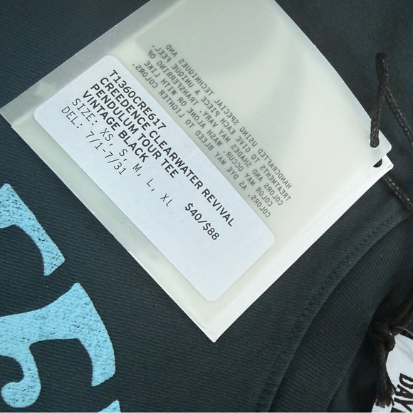 Rare Shirt Alert! Daydreamer Creedence Clearwater Revival Pendulum Tour Tee - Picture 5 of 6